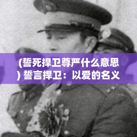 (誓死捍卫尊严什么意思) 誓言捍卫：以爱的名义，一场挚爱保卫战，为她而战的力量与奉献